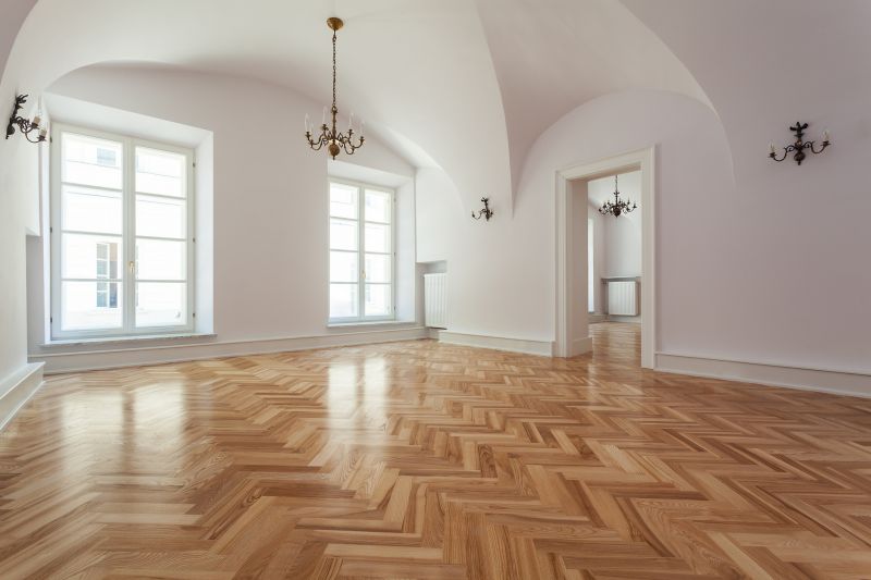 Dining Area with Patterned Parquet